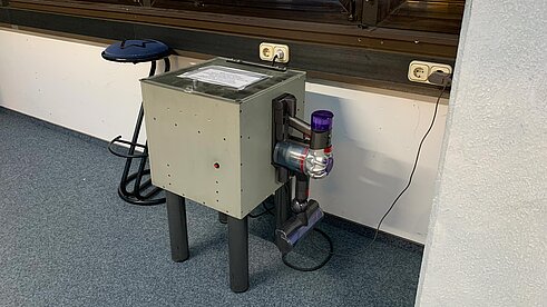 graue Poliermaschine