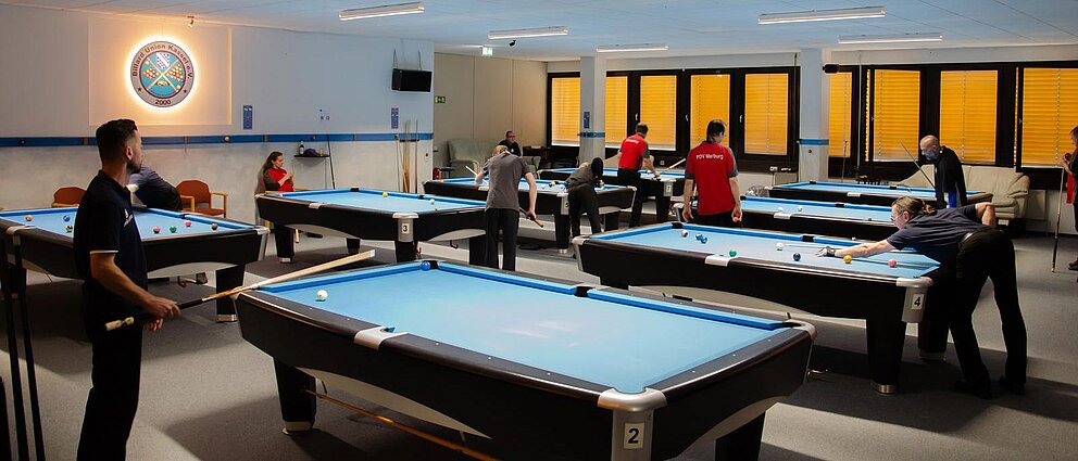 Liga-Spieltag in der Billard Union Kassel